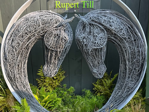 Exhibited at Chelsea Flower Show 2023, available in two sizes 1.8m and 1.2m diameter bands